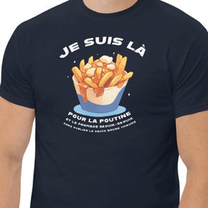Poutine T-Shirt Québec Foodie Fun French Canadian Foods Cheese and Gravy Short Sleeve Unique Design TeesByAnnaV