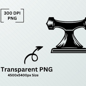 Anvil SVG Bundle: Blacksmith Clipart, Cut Files (PNG, Vector, 300 DPI ...