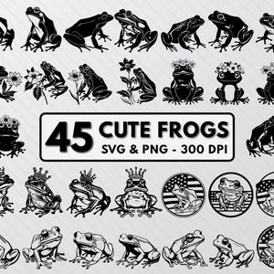 Frosch-Silhouette-Svg, Frosch-Svg-Schnitt-Datei, Frösche Clipart, Frosch-Png-Dateien, süßer Frosch Png, Frosch-Aufkleber, Frosch-Liebhaber-Svg, Frosch-vektor, Frosch geschnitten Datei