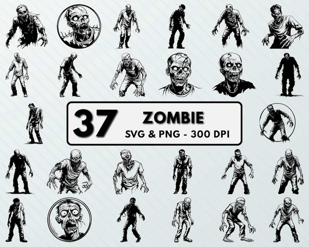 Zombie Racing Svg Zombie SVG Bundle: Horror Clipart, Undead Designs (PNG, 300 DPI) - Etsy