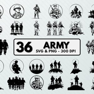 Army Svg Png, Military Army Clipart, Solder Silhouette, Decal, Military Army Vector Art, Outline, Army Solder Designs, Cut Files For Cricut