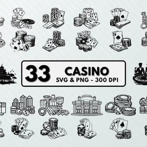 Casino Svg, Poker Chips Png, Clipart, Casino Cards Silhouette, Checks Decal, Casino Vector Art, Outline, Casino Designs, Cut Files  Circuit