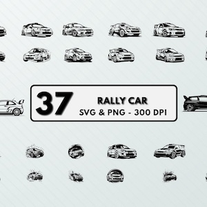 Rally Car Svg Png, Rally Car Clipart, Rally Car Silhouette, Rally Car Decal, Rally Car Vector art, Rally Car Cut file, Cricut,Car Design art