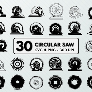 Circular Saw Svg Png, Circular Saw Clipart, Circular Saw Silhouette, Saw Blade Decal, Vector Art, Outline, Circular Design, Cut Files Cricut