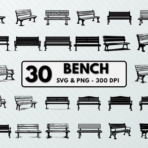 Puede incluir: Un conjunto de 30 ilustraciones vectoriales en blanco y negro de bancos. Las ilustraciones son de estilo vintage y son perfectas para usar en proyectos de diseño, manualidades y más. SVG & PNG - 300 DPI