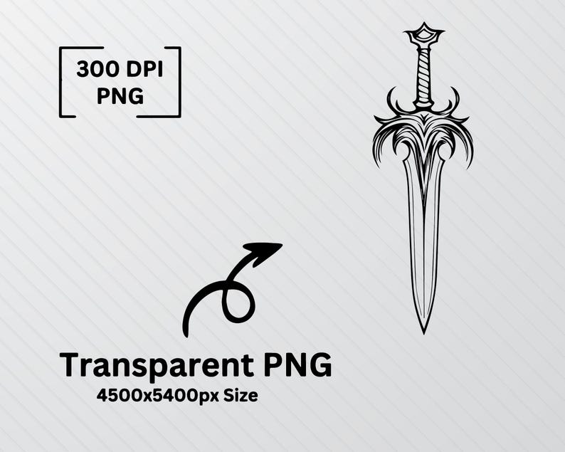 Dagger SVG Bundle, Silhouette Cut Files, Vector Art (PNG) - Etsy