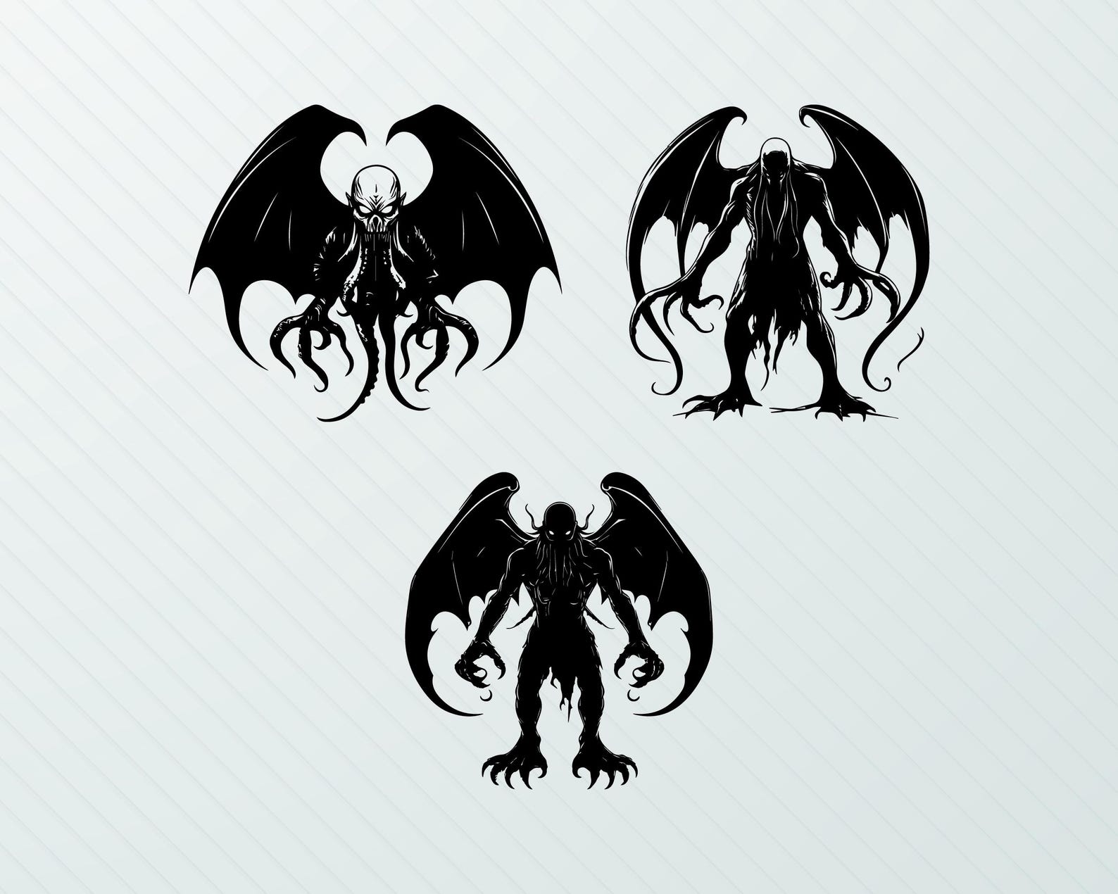 Cthulhu Clipart: SVG, PNG, Vector Art Designs (digital Download) - Etsy