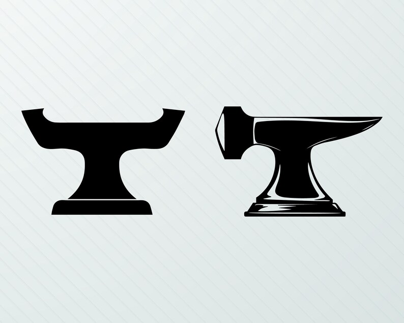 Anvil SVG Bundle: Blacksmith Clipart, Cut Files (PNG, Vector, 300 DPI ...