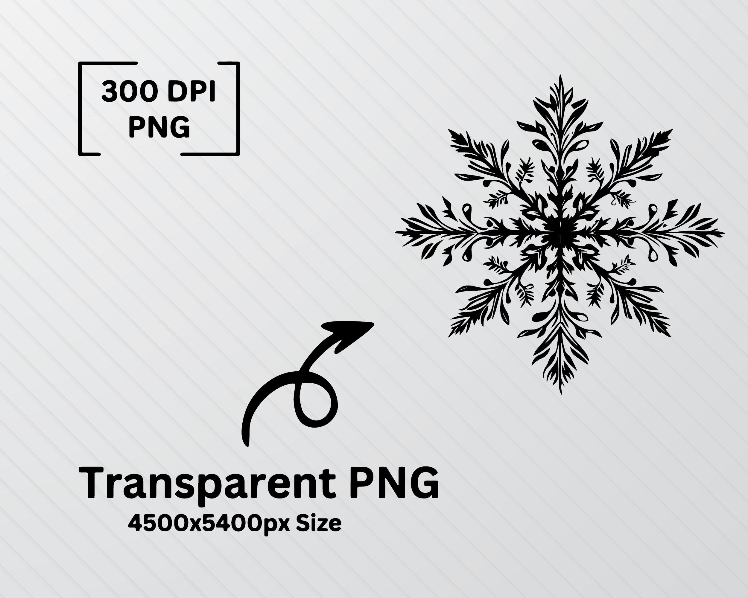 Snowflakes Svg Bundle, Snowflakes Silhouette Art, Snowflake Clipart Png ...