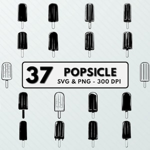 Popsicle Svg Png, Popsicle Clipart, Popsicle Silhouette, Popsicle Vector art, Popsicle Cut files, Cricut, Outline, Decal Popsicle Design Set