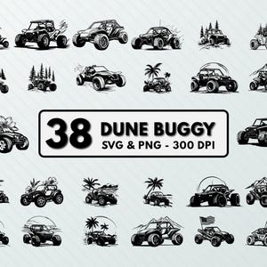 Dune Buggy SVG PNG Clipart: Vector Cut Files (Digital Download)