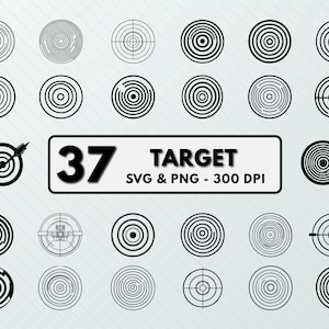 Target Svg Png, Target Clipart, Target Silhouette, Target vector, Target cut files, Target cricut, Target line, Targets Icon, Target Designs