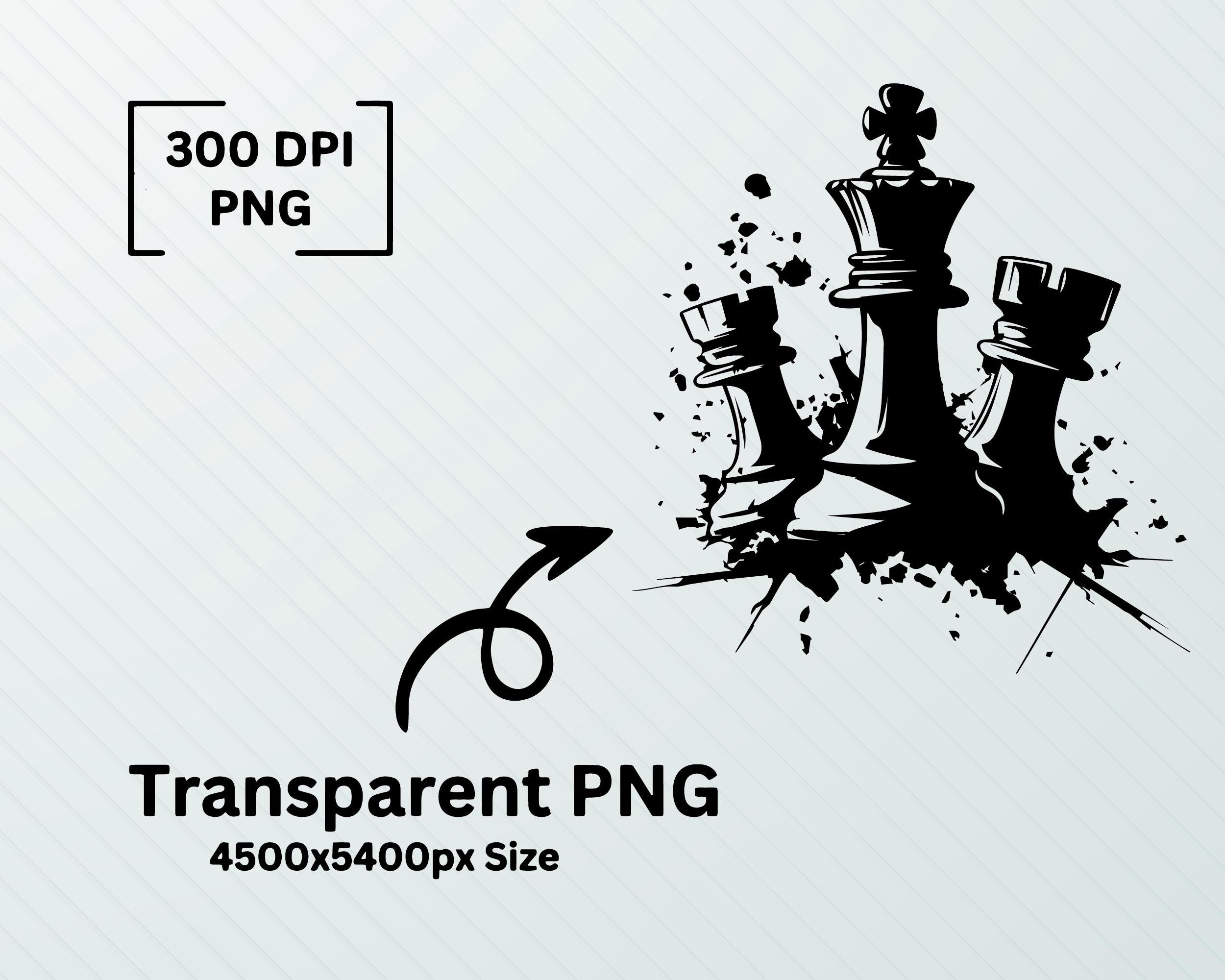 Chess Pieces SVG Bundle: Clipart, Silhouette, Vector Art (digital Files ...