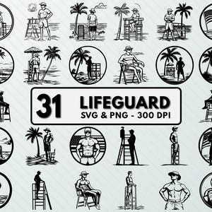 Lifeguard Svg Png, Lifeguard Clipart, Lifeguard Silhouette, Decal, Lifeguard Vector Art, Outline, Lifeguard Designs, Cut Files For Circuit