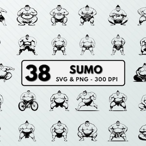 Sumo Svg Png, Sumo Clipart, Silueta de sumo, Arte vectorial de sumo, Calcomanía de sumo, Archivos de corte de sumo, Sumo Cricut, Diseños de sumo con contorno de sumo, Archivos de sumo