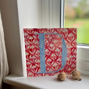 Hand made hand painted watercolour / monogram / initial / letter/ personalised nursery artwork / nursery illustration / unique baby gift