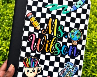 Personalized Sublimation Portfolio with Legal Pad | Teacher, Nurse, Student Organizer
