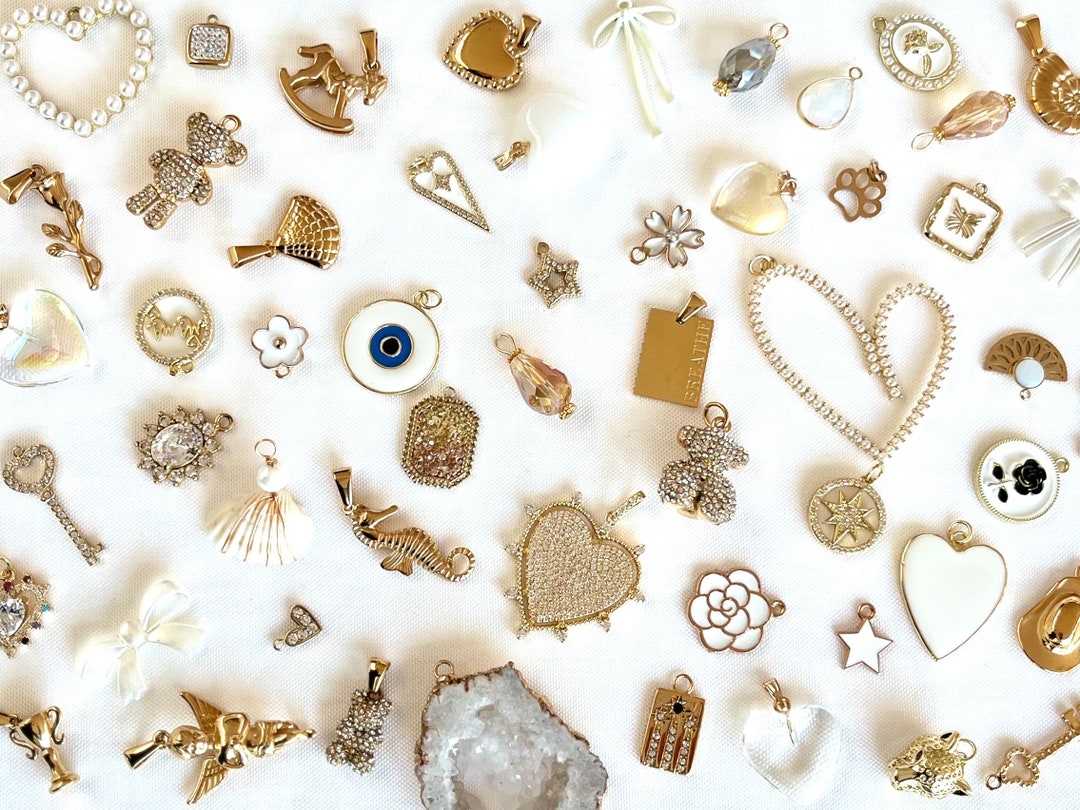 Design Your Charm Bracelet: 18k Gold Plated Vintage Inspired Charms - Etsy