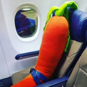 Carrot Body Pillow Giant Weird Plush Vegetable Coziness image 7