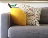 Giant Lemon Pillow - Weird Stuff and Fruity Decor