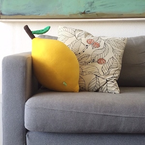 Giant Lemon Pillow - Weird Stuff and Fruity Decor