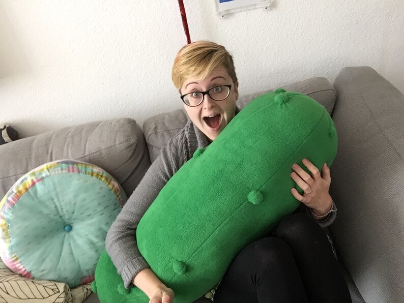 Giant Pickle Body Pillow Monster Plush Cucumber Cushion | Etsy