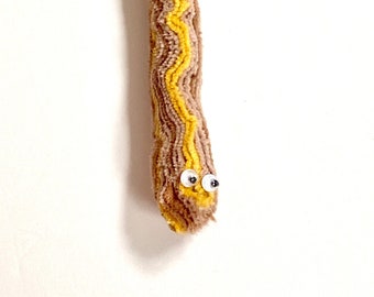 Arabian Sand Boa Fidget - Handcut Chenille Snake - Mini Gift