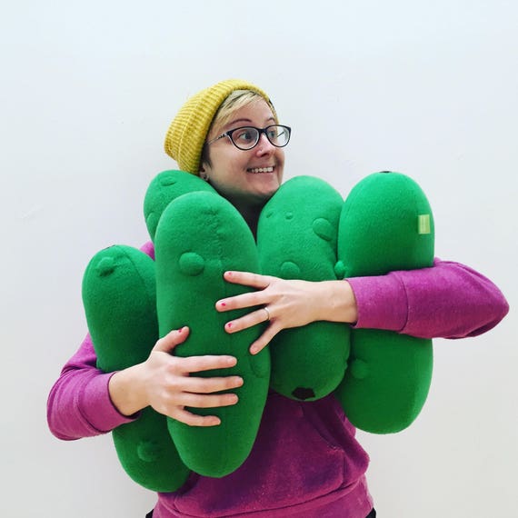 giant stuffed pickle