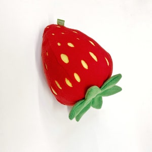 Giant Strawberry Pillow Red Berry Kussen voor Fruit Naps afbeelding 6