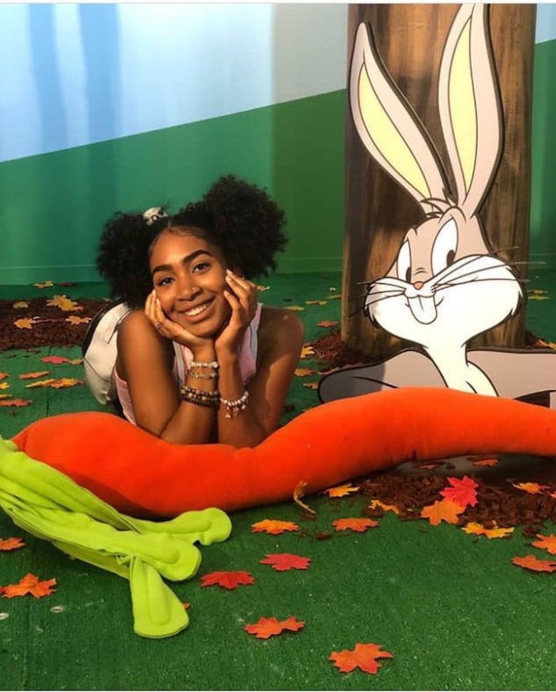 Giant Carrot Plush Body Pillow  4 Feet of Vegetable Coziness image 9