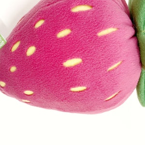 Strawberry Pillow Giant Pink Plush image 4