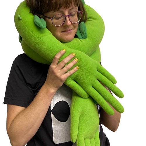 MADE TO ORDER - Houseplant Hug Pillow - Vine Pillow with Arms and Leaves - Made to Order