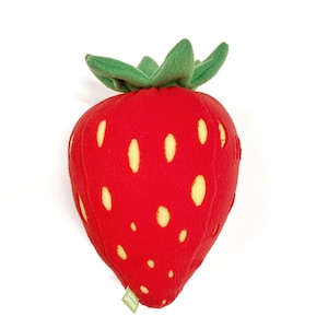 Giant Strawberry Pillow Red Berry Kussen voor Fruit Naps afbeelding 5