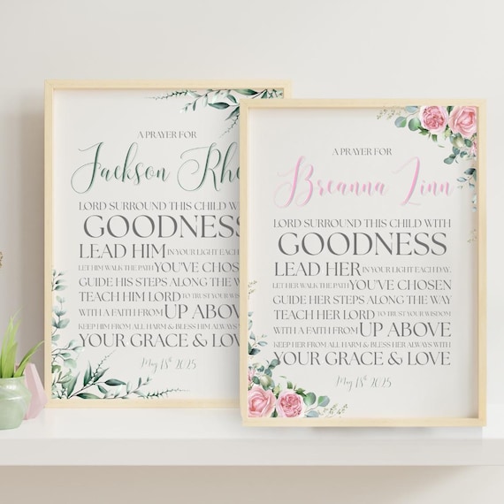 let's pray baby girl dedication gifts