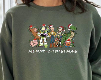 Merry Christmas Toy Story Sweatshirt, Disneyland Christmas Shirt, Family Christmas Hoodie, Toy Story Friends Disney Sweater, Christmas Gift
