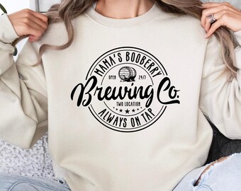 Mama Boobery Brewing Co. Breastfeeding Sweatshirt, Funny Brewery Hoodie