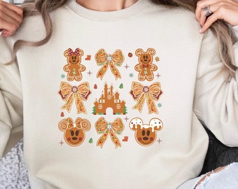 Vintage Disney Gingerbread Christmas Sweatshirt, Mickey Minnie Christmas Hoodie, Mickey's Very Merry Christmas Shirt, Christmas Gift