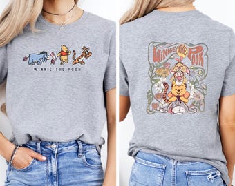 Retro Winnie The Pooh Shirt, Pooh And Friends Sweatshirt, Disney Hoodie, Pooh T-Shirt, Pooh Bear And Co Tee, Funny Gift