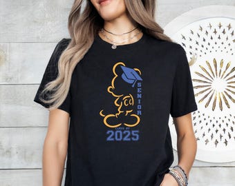 Disney Class Of 2025 Sweatshirt, Mickey Graduate Shirt, Mickey Senior of 2025 Hoodie, Disney Graduation Gift for Him,  Disney Gift