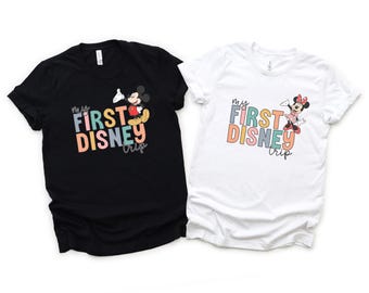 My First Disney Trip Shirt, Disneyworld Trip 2024 Sweatshirt, First Disneyland Trip Hoodie, Disney Family Trip, Mickey Minnie Disney Gift