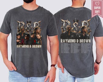 Comfort Colors® Chris Brown Usher RB Tour 2026 Graphic Tee, Raymond x Brown Shirt, Concert Tours Tees, Hip Hop R&B Fan T-Shirt, Music Merch