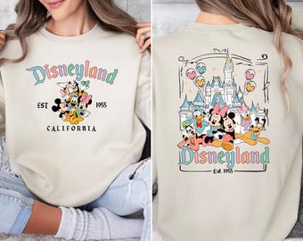 Disneyland Est. 1955 Sweatshirt, Mickey and Friends, California Shirt
