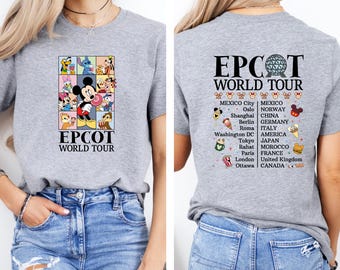 Disney Epcot World Tour 2025 Shirt, Mickey Drink Around The World Sweatshirt, Disneyland Family Matching Trip Hoodie, Disneyworld Gift