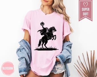 Headless Horseman Comfort Colors Shirt, Halloween Costume Tee