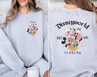 Custom Disneyland Sweatshirt: Mickey and Friends Family Gift