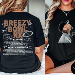 Comfort Colors® Chris Brown Tour Breezy Bowl XX V2 Cool Shirt, Oversized Concert Shirt, Chris Brown Graphic Tee, Girly Music Tour Y2k Shirt