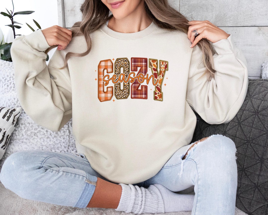 Cozy Season Sweatshirt, Retro Fall Graphic - Etsy