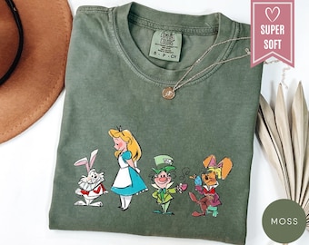 Alice In Wonderland Comfort Colors® Shirt, Disney Alice Shirt, Disneyland Vacation Tee, Princess Alice T-Shirt, Magic Kingdom Princess Shirt