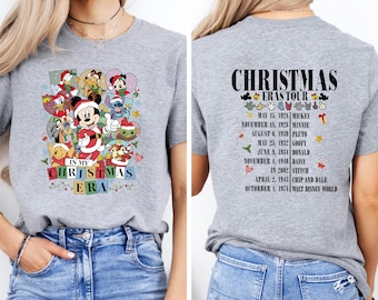 Disney Christmas Eras Tour Sweatshirt, Disney Characters Shirt, Disney Christmas Trip Hoodie, Disney Shirt, Disneyland Christmas Shirt, Gift