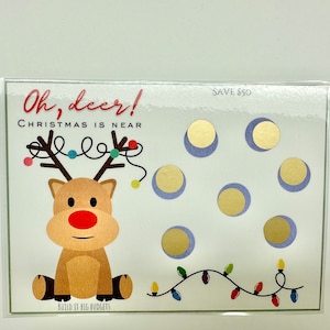 Scratch off Christmas Savings Challenge